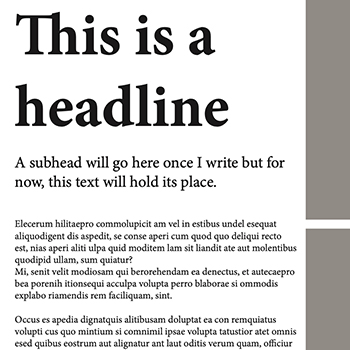 Layout 1 headline page project